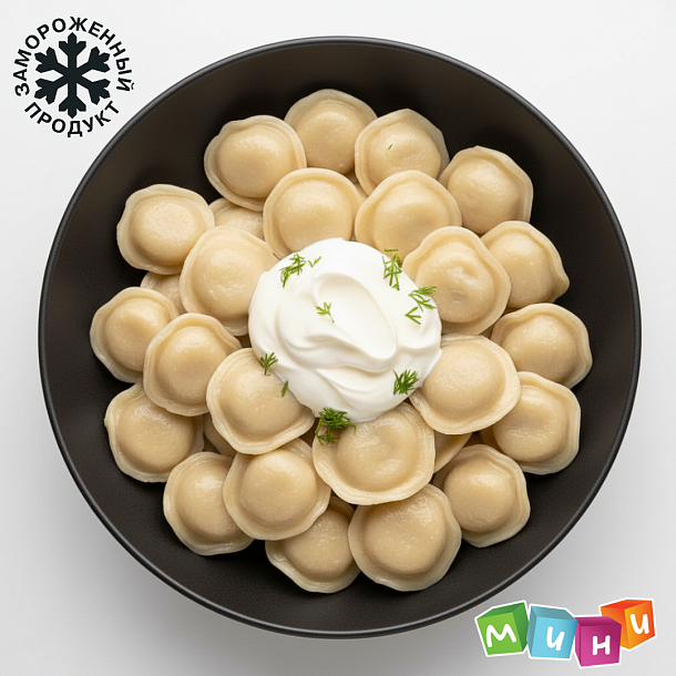 мини Пельмени Домашние с говядиной (0,900кг)  из мяса пт. зам. 3
