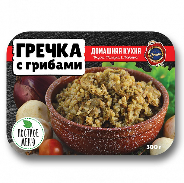Крупа гречневая с грибами (0,3 кг)