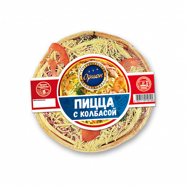 Пицца с колбасой ( 0,32 кг )