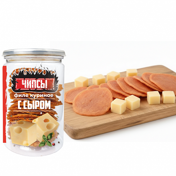 Чипсы куриные (70 гр,банка) "Со вкусом сыра Чедер" прод из мяс /пт с/к охл 1с, шт